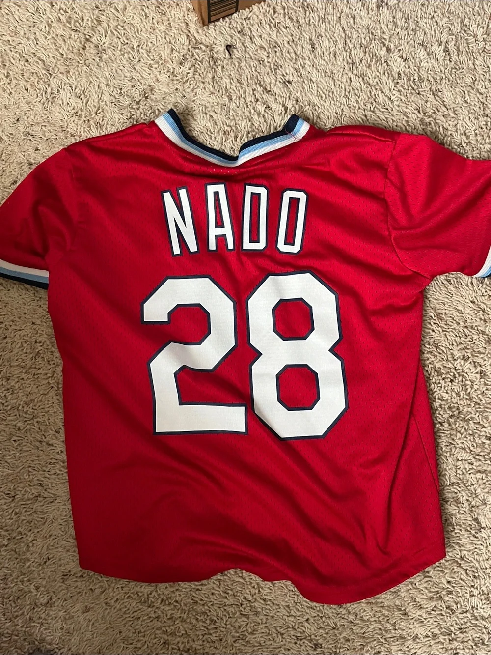 Youth St. Louis Cardinals Red V-Neck Jersey Top